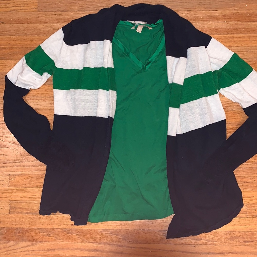 Banana Republic Cardigan & Tank Top